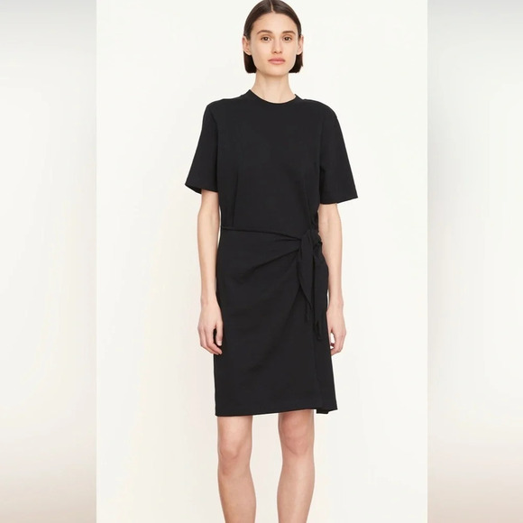NEW Vince Black Tie Waist Mini Dress | Size small - Picture 1 of 4